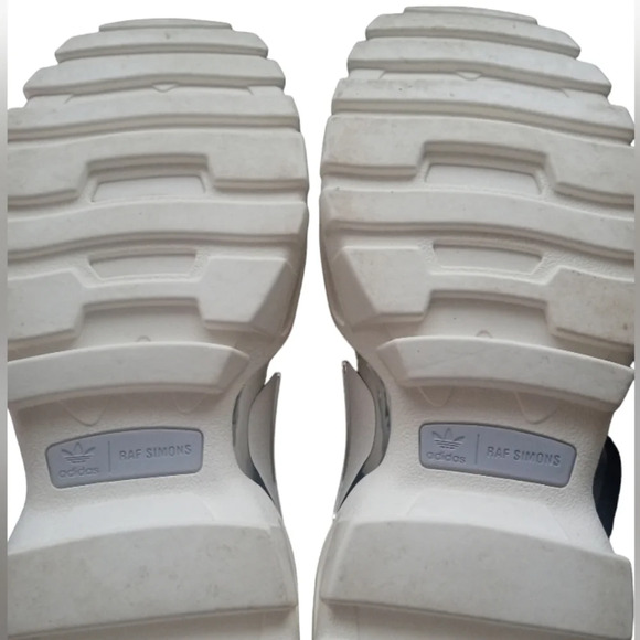 Adidas X Raf Simons Designer Rare Mens Black Detroit Runner Low Tops Size 10 - Picture 9 of 12